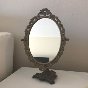 Antique looking vanity mirror